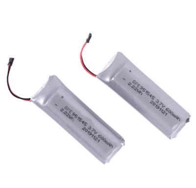 China Lithium-Polymer LiPo-Batterie-Satz 600mah 3.7V für Unterhaltungselektronik zu verkaufen