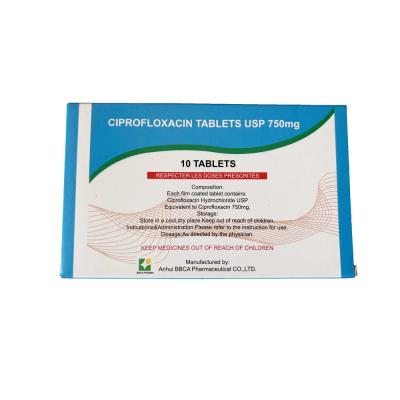 China Ciprofloxaci Tabelt 250mg 500mg 750mg White To Slightly Yellow for sale