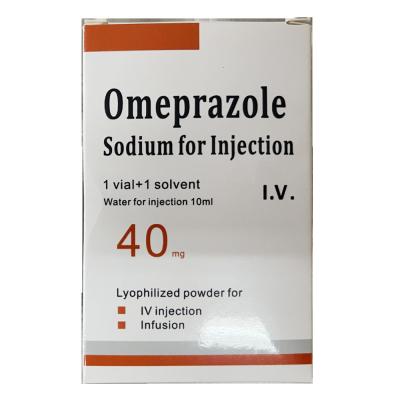 China Omeprazole Sodium For Injection 2ml 7ml 10ml 40mg 60mg White Lyophilized Powder for sale