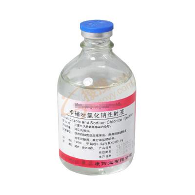 China Pharmaceutical Metronidazole Infusion Glass Bottle Packing BBCA for sale