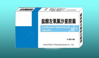 Cina La levofloxacina del cloridrato incapsula il grado farmaceutico bianco o giallo-chiaro in vendita