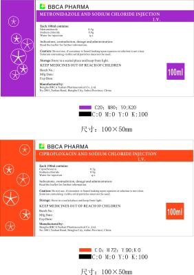 中国 Levofloxacin Lactate And Sodium Chloride Injection 販売のため