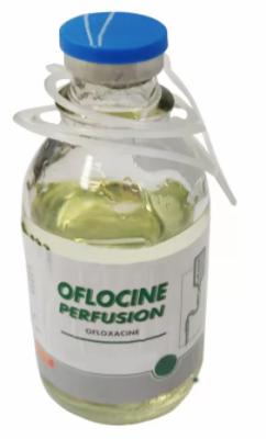 China 100 ml glazen fles Ofloxacine Farmaceutische injectie Liquid lichtgeel groen Te koop