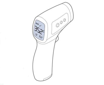 China High Precision Personal Care Medical Supplies Infrared Thermometer Comply With CE / FDA for sale