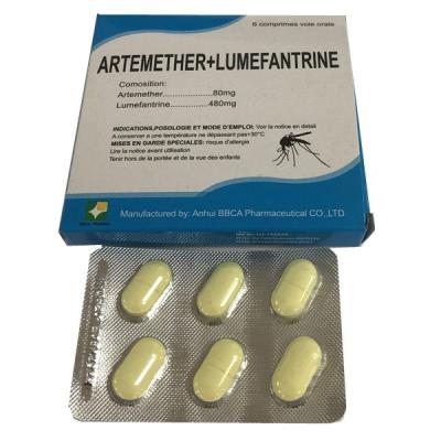 China Compound Pharmaceutical Tablets Artemether Lumefantrine Tablets 80/480 for sale