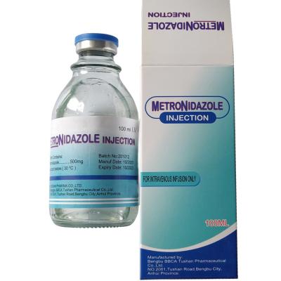 China Metronidazole Injection Pharmaceutical Transfusion 500mg 100ml 250ml for sale