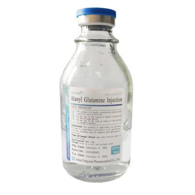 China ︰ Farmacéutico 20g de la botella de vidrio de la transfusión de la inyección BBCA de la glutamina de Alanyl 100ml en venta