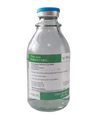 China Paracetamoll Injection Acetaminophenol injection Sterile 100ml 1g Colorless and clean liquid for sale