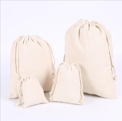 China Personalized Colored Handled Canvas Cotton Drawstring Bag With Double String for sale