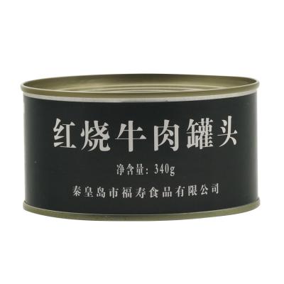 China 340g Rich Nutrition Stewed Beef Canned High Quality Canned Beef Canned Meat Mre Canned Beef Mre Military Food for sale