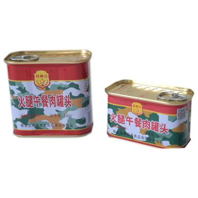 China Wholesale Luncheon Meat Canned Ham Military Rations Ready Meals Pork Canned Food 340g for sale