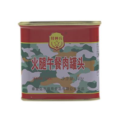 China Wholesale High Quality 340g Pork Canned Canned Food Canned Ham Luncheon Meat Mre Meals All Prepared for sale