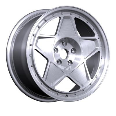 China American National Standard Luxury BLACK SILVER 17 20 INCH 5*127 4*4 Alloy Off-Road Rim Wheels Forged Rims for sale