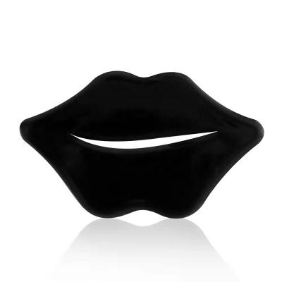 China Custom Wholesale Black Lip Mask Moisturizer Charcoal Lip Mask Organic Collagen Lip Hydrating Gel Dropping Gel for sale