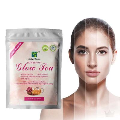 China Tea Bags Newly Arrived 2022 Illuminating Glowing Herbal Anti Aging Tea Tea Tea Organic Beauty Skin Tea OEM/ODM Private Label Volumes for sale