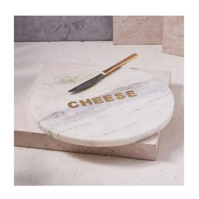 China Viable European Hit Kitchen Tableware White Marble Amazon Cheese Cutting Board Set for sale