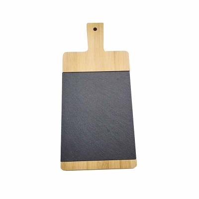 China Factory Disposable Supplies Fruit Bamboo Slate Acacia Cheese Kitchen Restaurant Wooden Dish for sale