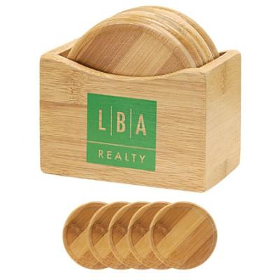 China Sustainable Factory Direct Bamboo Coaster Tableware Sets For Drinks for sale