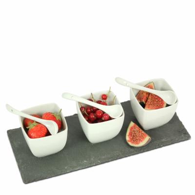 China Hotsale 7 Pieces Tapas Set Viable Natural 2021 Living Slate for sale