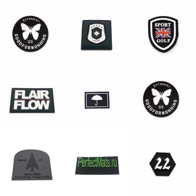 China Viable Soft PVC 3D Brand Customized Silicone Tag Logo Patches For Military for sale