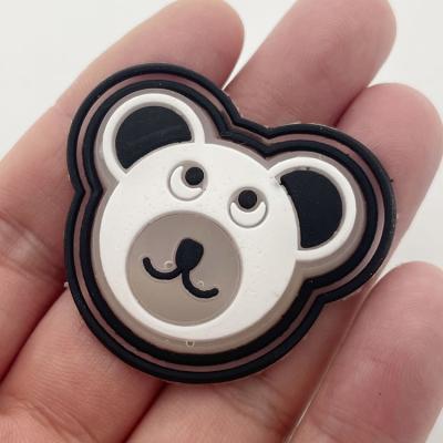 China Sustainable Environmental Logo 3D PVC Custom Soft Patch Coat Rubber Branding Label For Garment for sale