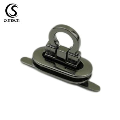 China Nickel Free/Lead Free/High Quality Hot Selling Material 2019 Zinc Alloy Purse Metal Lap Closures Lock For Leather Bags for sale