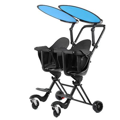 China High Quality Polyester Wholesale Price Double Seats Baby Pram Twins Baby Stroller for sale