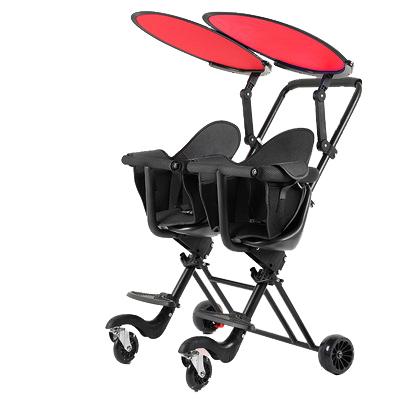 China High Quality Polyester Two Seats Baby Pram Twins Baby Stroller for sale