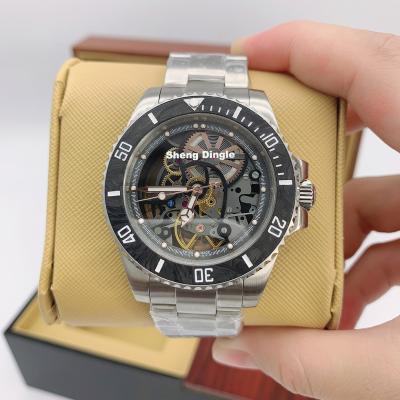 China Visible Transparent Dial Luxury Fashion Power Reserve 789 Tourbillon Mechanical Watch for sale