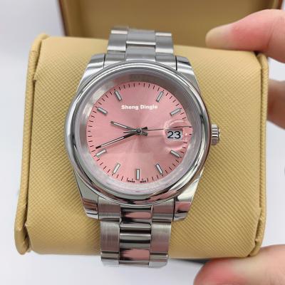 China Automatic Clear Luxury Lady's Brand Luxury Lady's Date 770 Fashion Silver Case Mechanical Watch for sale