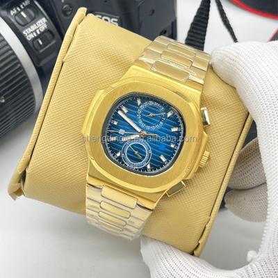 China Fashion \ Gold Case Oyster Bezel Blue Diamond Index Mechanical Watch Type Classic \ Commercial 40MM Business \ Sports for sale