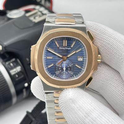 China Factory Automatic Gold Dial Oyster Case Bezel Diamond Luxury Blue Scale Mechanical Date 35 40MM BP Watch for sale