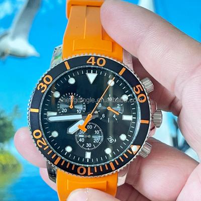 China Automatic Luxury Casual Silver Bezel 40mm Oyster Case Silicone Date 11 Sports Quartz Watch for sale