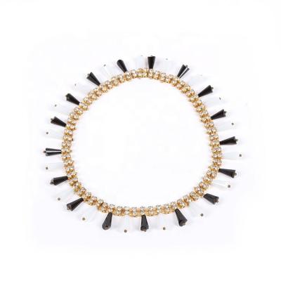 China The Other Clothing Round Collar Necklace Decoration Chain Pearl Metal Chain Fashion Accessories Hand Chain Fashion Accessories Acrylic Factory 2021 New for sale