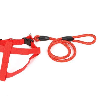 China Wholesale Viable Polyester Safety Dog Belt Harness, Double Dog Harness Multifunctional Adjustable Leash Style Stock Factory New for sale