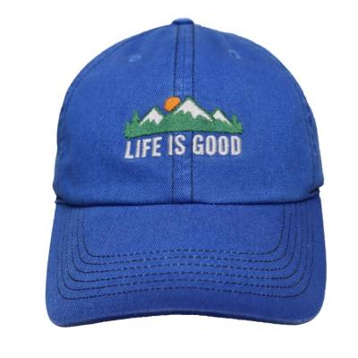 China COMMON Wholesale Brand Quality Baseball Hats Flat Embroidery Unstructured Cotton Dad Hats Sports Caps Baseball Caps for sale