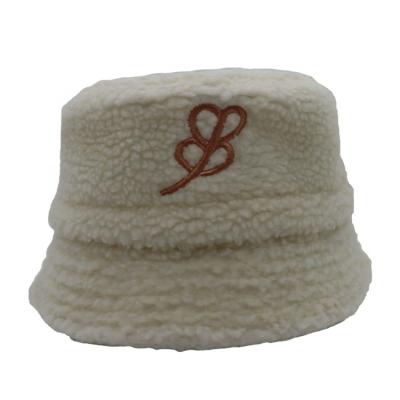 China COMMON High Quality Beanie hat Custom Female Adult Size Design Your Own Logo Fluffy Winter Berber Fleece Women Bucket Hat for sale