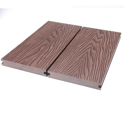 China WPC Decking / Waterproof Wear Resistant Anti-slip Exterior Composite Decking Flooring / Solid Hardwood Board for sale