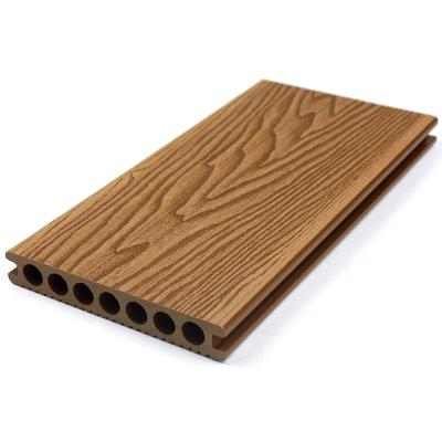 China New design anti-slip wear-resistant waterproof WPC waterproof wooden plastic composite decking deck villa flooring outdoor terrace flooring for sale