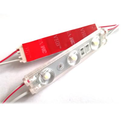 China Channel Letter LED Module NC Advertising Led 180 Waterproof IP68 2835 Degree DC 3leds 12V 1.5W 5years Warranty for sale