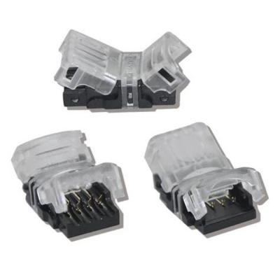 China Hotel 4 Pin 12mm RGB Strip Led Connector for sale