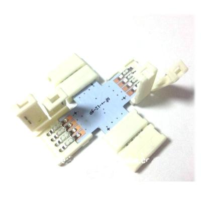 China Residential L T+ Shape 8mm/10mm/12mm 2pin 3pin 4pin 5pin 2835 5050 RGB Led Strip Corner Connectors for sale