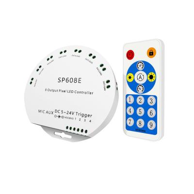 China RGB Led Strip Lighting SP608E Bluetoothled Controller For WS2811 WS2812 WS2815 WS2818 LED Strip for sale