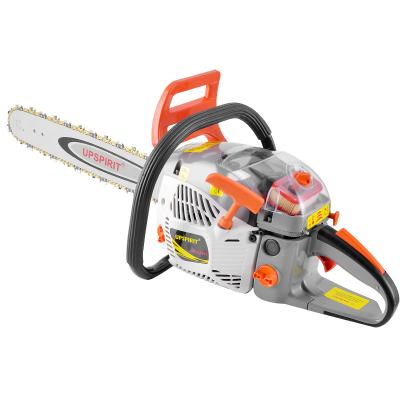 China New 2 Stroke 2-Stroke Gasoline Chainsaw Big Hand Heavy Duty Powerful Gasoline Chainsaw for sale