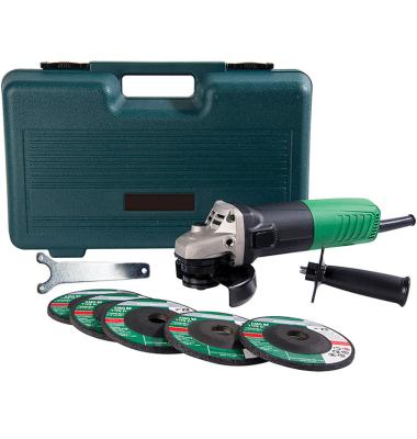 China Best Powerful 110v Light Weight 115 Mm Attached Hand Held Metal Angle Grinder Polisher Kit for sale