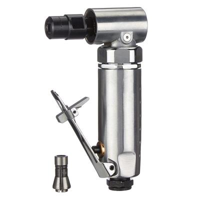 China Best Powerful 1/4 In 90 Degree Small Pneumatic Hand Right Angle Pneumatic Die Grinder With Aluminum Housing for sale