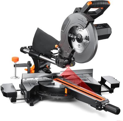 China Wood Saw Best 12 Inch 305mm Electric Hand Bevel Double Double Sliding Metal Miter Compound Cut Saw For Sale for sale