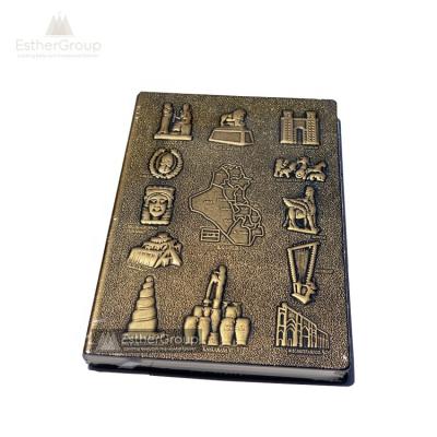 China wholesale 3D relief 3D embossed vintage A5 PU leather notebook notepad office classmate paper notebooks for sale