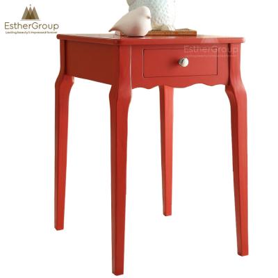 China Popular Hot Selling Instagram Wooden Drawer Storage Side Table (Height) Adjustable One for sale