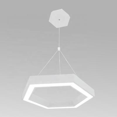 China ETL cETL Modern Design Custom Hexagon LED Chandelier Pendant Light For Villa, Gold Culb Lighting for sale